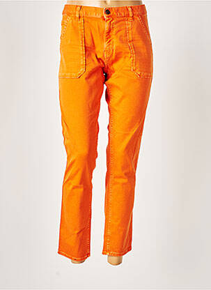 Pantalon 7/8 stretch taille normale orange ACQUAVERDE femme