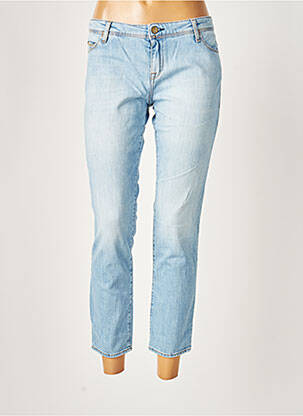 Pantalon 7/8 stretch taille basse bleu ACQUAVERDE femme