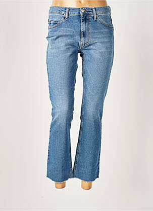 Pantalon 7/8 stretch taille normale bleu ACQUAVERDE femme