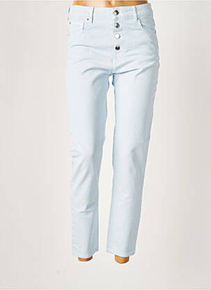 Pantalon 7/8 stretch taille normale bleu ACQUAVERDE femme