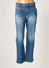 Jeans coupe droite stretch taille normale bleu ACQUAVERDE femme