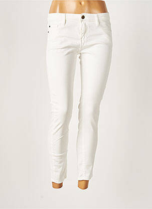 Pantalon 7/8 stretch taille basse beige ACQUAVERDE femme