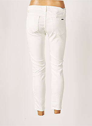Pantalon 7/8 stretch taille basse beige ACQUAVERDE femme