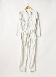 Combi-pantalon col chemisier manches longues gris ACQUAVERDE femme