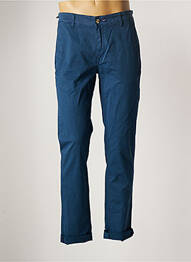 Pantalon chino stretch taille normale bleu SERGE BLANCO homme