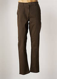 Pantalon chino stretch taille normale marron SERGE BLANCO homme