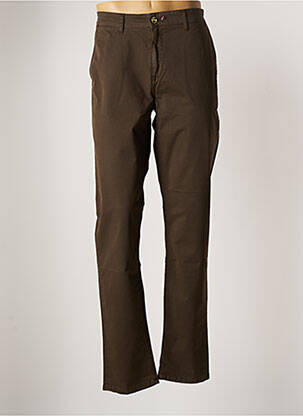 Pantalon chino stretch taille normale marron SERGE BLANCO homme