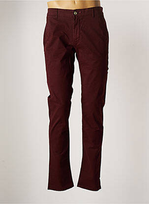 Pantalon chino stretch taille normale rouge SERGE BLANCO homme