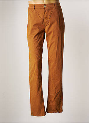 Pantalon chino stretch taille normale marron SERGE BLANCO homme