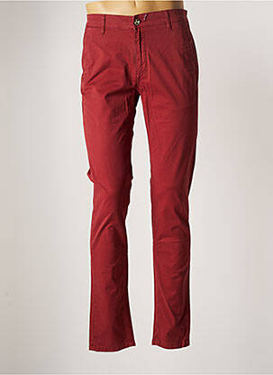 Pantalon chino stretch taille normale rouge SERGE BLANCO homme