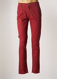 Pantalon chino stretch taille normale rouge SERGE BLANCO homme