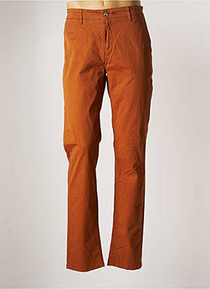 Pantalon chino stretch taille normale marron SERGE BLANCO homme