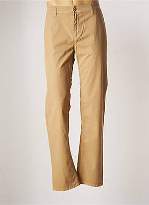 Pantalon chino tissage popeline taille normale beige SERGE BLANCO femme