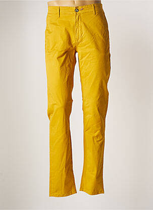 Pantalon chino tissage popeline taille normale jaune SERGE BLANCO homme