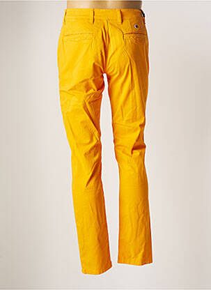 Pantalon chino tissage popeline taille normale jaune SERGE BLANCO femme
