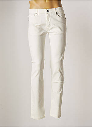 Jeans coupe slim blanc SERGE BLANCO pour homme