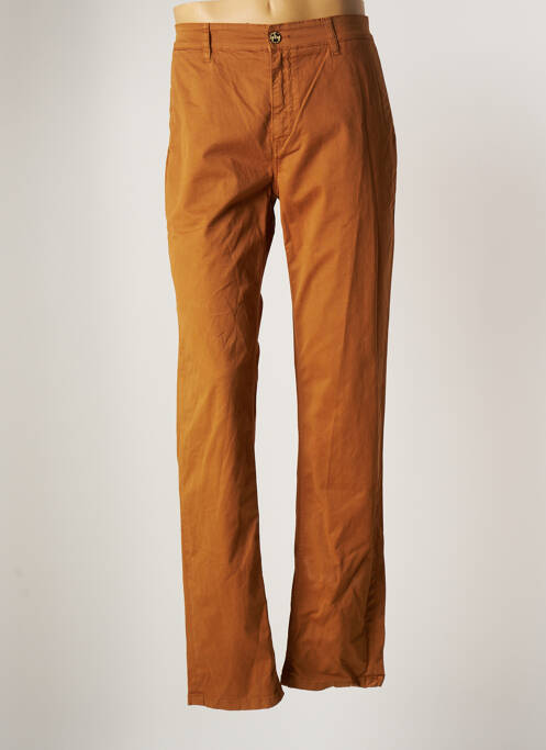 Pantalon chino stretch taille normale marron SERGE BLANCO homme