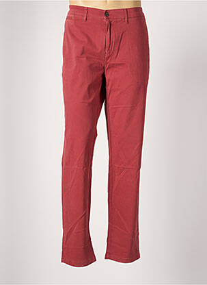 Pantalon chino stretch taille normale rouge SERGE BLANCO homme