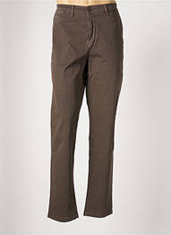 Pantalon chino stretch taille normale marron SERGE BLANCO homme