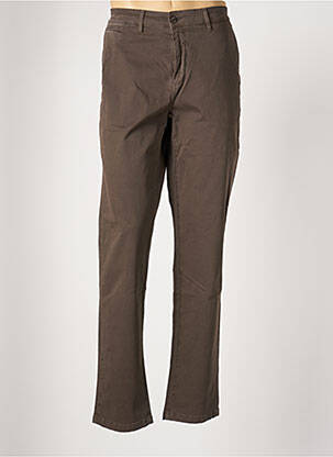 Pantalon chino stretch taille normale marron SERGE BLANCO homme