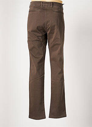 Pantalon chino stretch taille normale marron SERGE BLANCO homme
