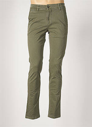 Pantalon chino stretch taille normale vert SERGE BLANCO homme