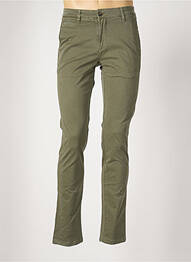 Pantalon chino stretch taille normale vert SERGE BLANCO homme
