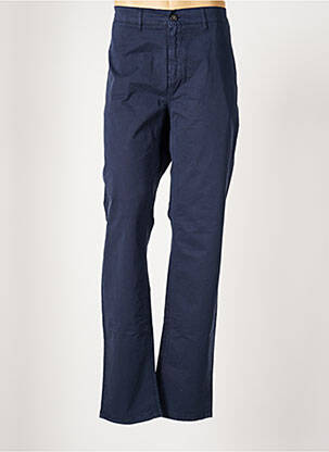 Pantalon chino stretch taille normale bleu SERGE BLANCO homme