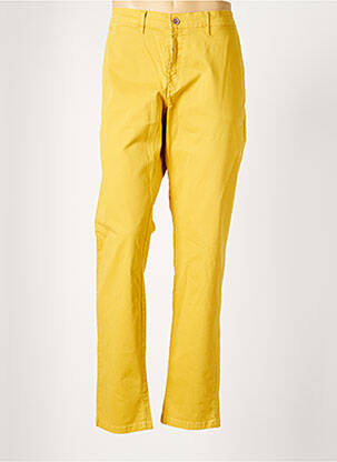 Pantalon chino stretch taille normale jaune SERGE BLANCO homme