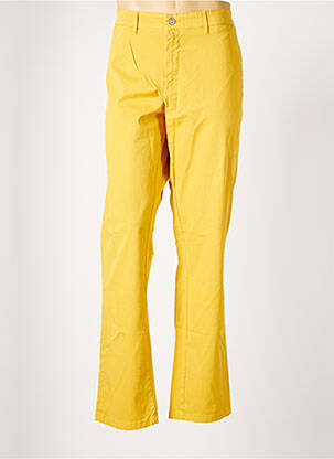 Pantalon chino stretch taille normale jaune SERGE BLANCO homme