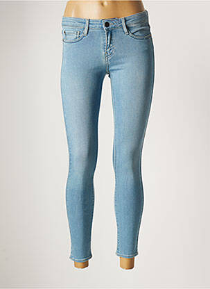 Jeans coupe slim broderie rivets taille normale bleu ACQUAVERDE femme