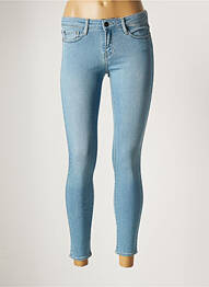 Jeans coupe slim broderie rivets taille normale bleu ACQUAVERDE femme
