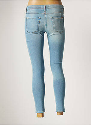 Jeans coupe slim broderie rivets taille normale bleu ACQUAVERDE femme