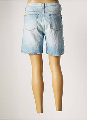 Short fermeture zippée sous rabat boutonné taille normale bleu ACQUAVERDE femme