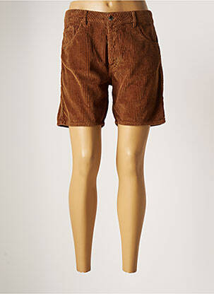 Bermuda coupe droite taille normale marron ACQUAVERDE femme