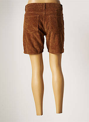 Bermuda coupe droite taille normale marron ACQUAVERDE femme