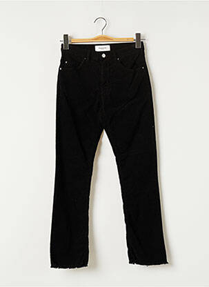 Pantalon droit stretch taille normale noir ACQUAVERDE femme
