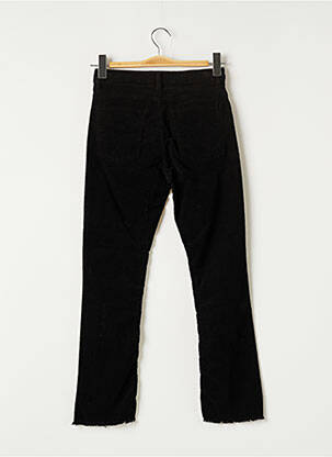Pantalon droit stretch taille normale noir ACQUAVERDE femme