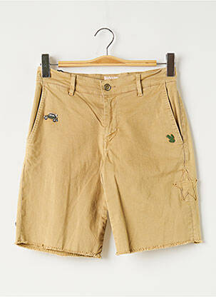 Bermuda stretch taille normale beige SERGE BLANCO homme