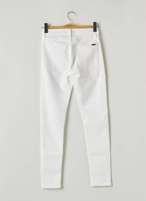 Jeans coupe slim broderie rivets taille normale blanc ACQUAVERDE femme