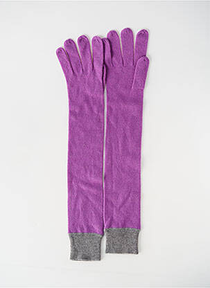 Gants stretch violet PAULE KA femme