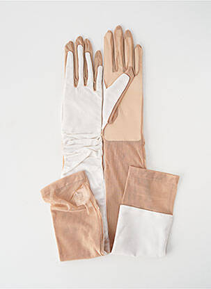 Gants stretch beige PAULE KA femme