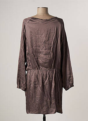 Robe mi-longue manches longues manches longues gris HARTFORD femme