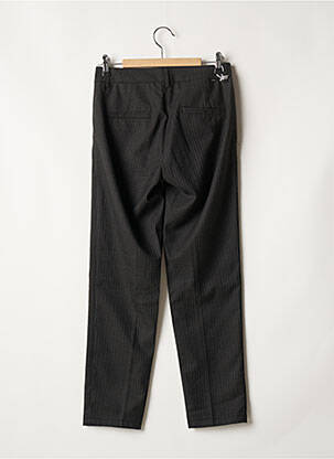 Pantalon chino broderie galons latéraux taille normale gris REIKO femme