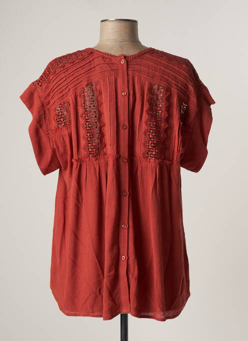 Blouse orange SEE U SOON pour femme