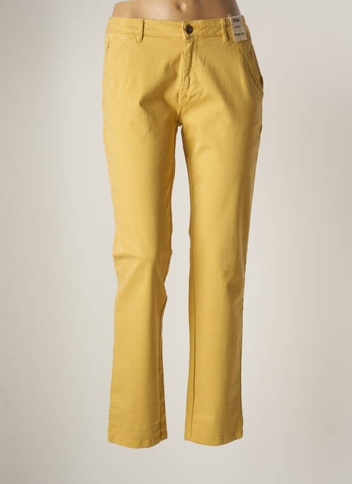 Pantalon chino jaune REIKO pour femme