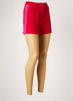 Short coupe fluide taille haute rouge KOCCA femme