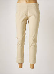 Pantalon 7/8 beige 120% LINO pour femme seconde vue