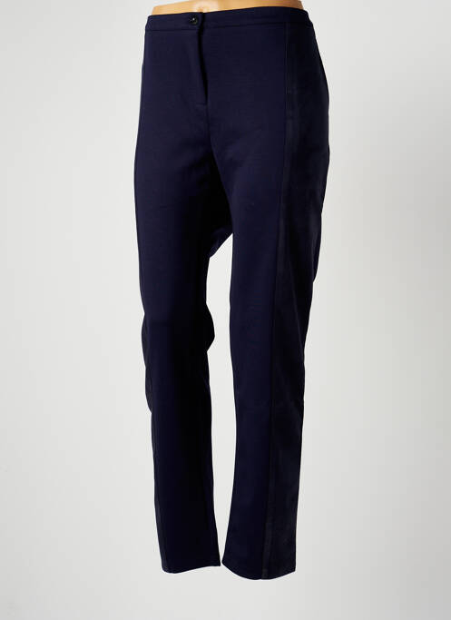 Pantalon droit bleu MULTIPLES pour femme