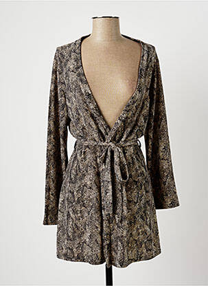 Veste kimono marron MULTIPLES pour femme